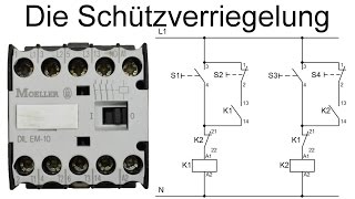 Schützschaltung - Verriegelung Von Schützen Schützverriegelung