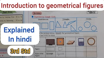 3rd Std - Mathematics - Chapter 1 Introduction to geometrical figures explained in hindi - Class 3