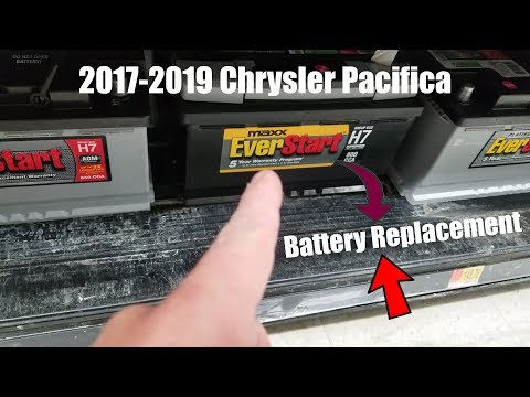 How to replace battery 2017-2019 Chrysler Pacifica