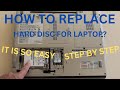 How To Replace Hard Disc For Laptop Computer?