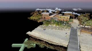 3D Model of Seaford SLSC &  Pier near Melbourne with Pix4d & Mavic Pro3