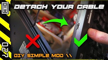 ⌨ Upgrade Your Cheap Keyboard With *One Simple Mod!* Wired To Detachable Cable - DIY How To Tutorial