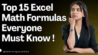 Top 15 Excel Math Formulas Everyone Must Know ! Advanced Excel Formulas #excel