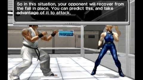 Tutorial - 19. Attacking a recovering opponent (Virtua Fighter 4 Evolution) [Manjoume]
