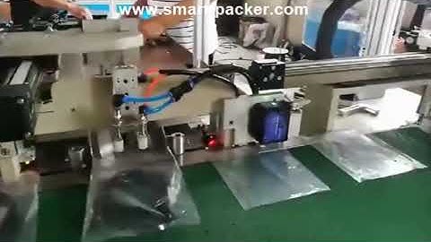 Automatic empty bag pouch erecting product inserting side heat sealing packing machine video