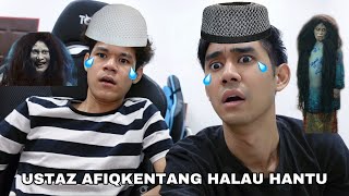 USTAZ AFIQKENTANG HALAU HANTU 😂 HORROR KAMPUNG ROBLOX PART 3 😱