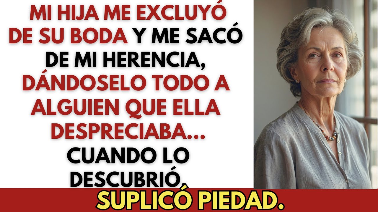 Mi hija me prohibió asistir a su boda, así que no la invité a la lectura de mi testamento…