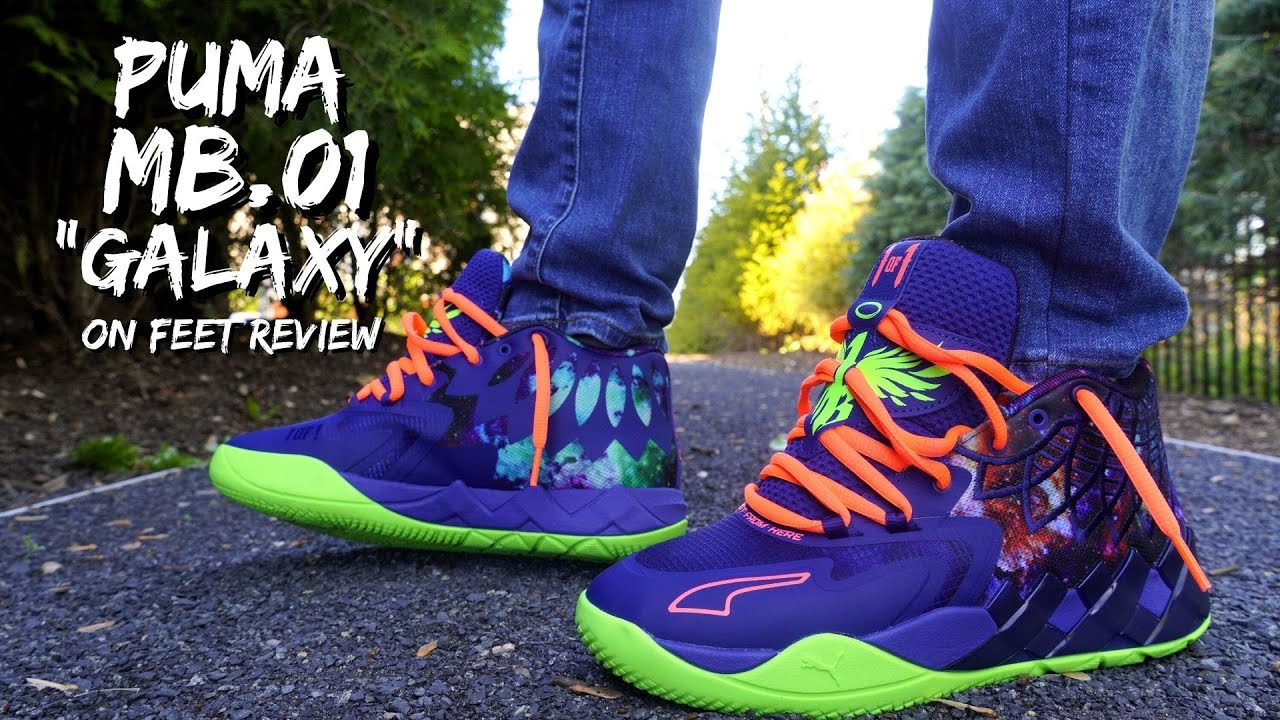 Best Signature Sneaker This Season?? Puma MB.01 "Galaxy" w/ Lace Swaps - YouTube