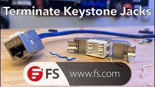 Terminate CAT6a Shielded Keystone Jacks | FS.com