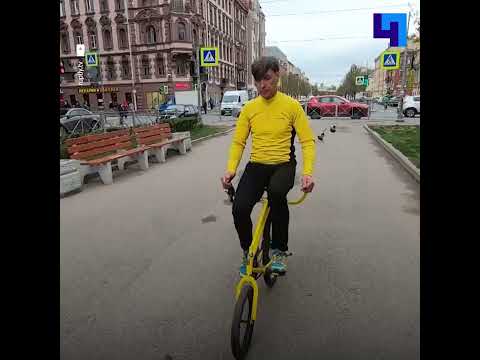 Петербургский умелец изобретает необычные велосипеды