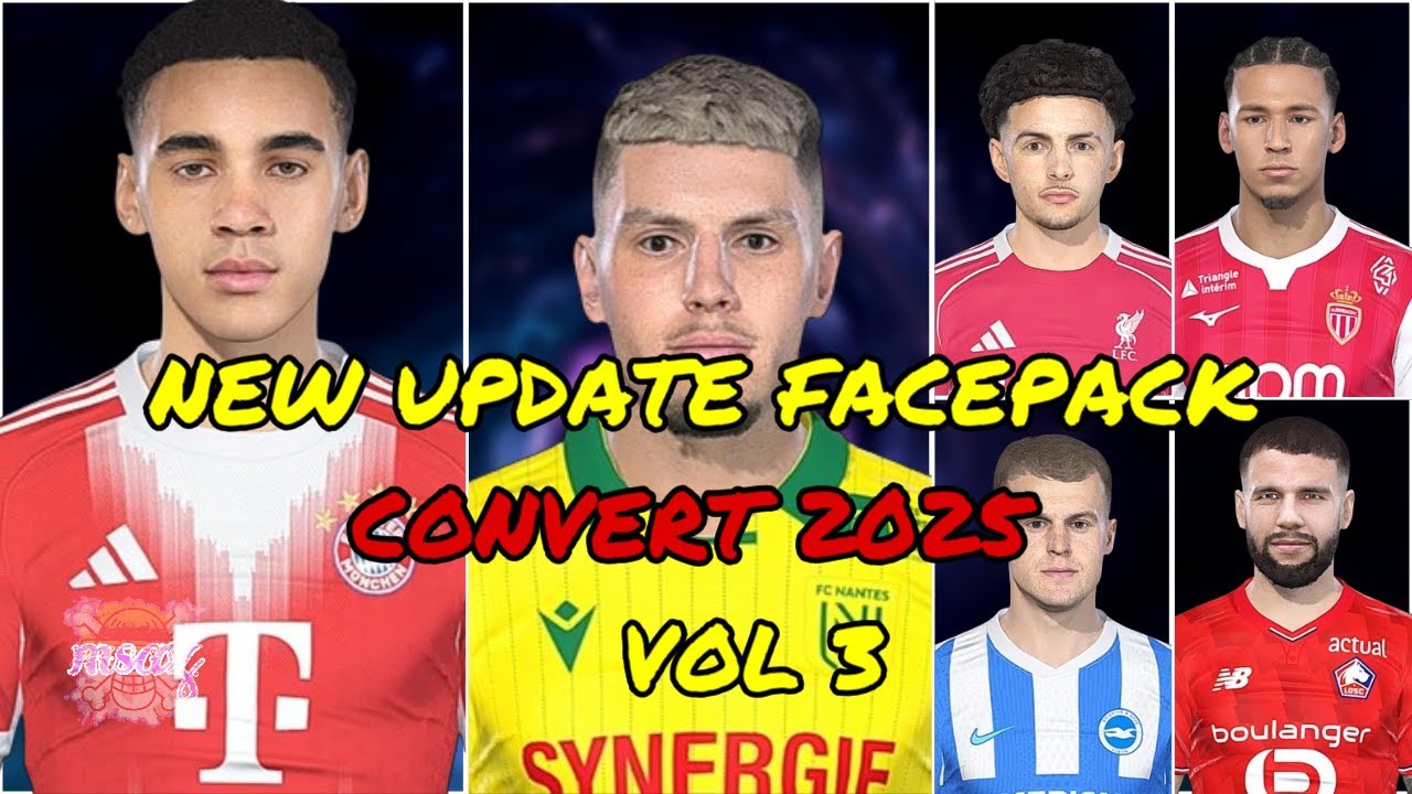 PES 2018 | NEW UPDATE FACEPACK CONVERT 2025 VOL 3 by MSAZ93
