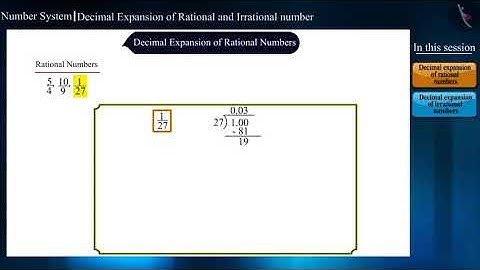 Decimal Expansion of Rational and Irrational Numbers | Part 1/3 | English | Class 9