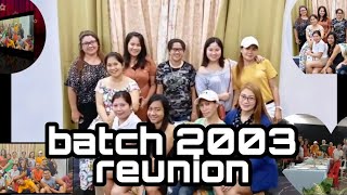 batch 2003 SNNHS  sa tagal ng panahon nakita din kame Ang saya pala hehehehehe