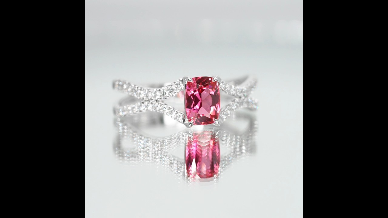 ピンクスピネル ダイヤモンドリング SP 0.70ct D 0.30ct Pt900 Pink 