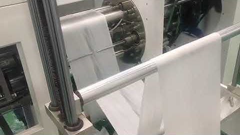 One Line coreless one time C-fold table cover garbage bag making machine