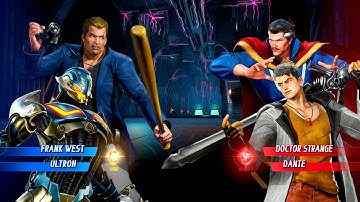 Frank West & Ultron vs Dr Strange & Dante (Hardest AI) - Marvel vs Capcom Infinite