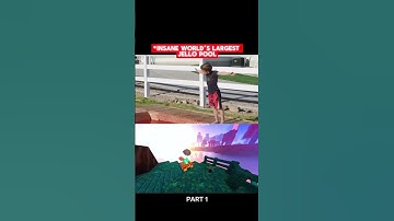 REAL LIFE JELLO-POOL *INSANE*😳 #fyp #challenge #viral #tiktok #foryou #trending  #tiktok #shorts