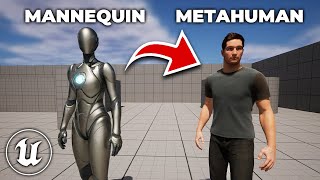 Unreal Engine 5 : Remplacer le Mannequin par un Metahuman