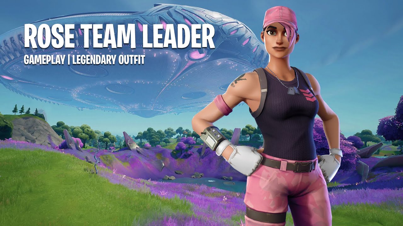 Gameplay Rose Team Leader Legendary Outfit Skin Fortnite YouTube