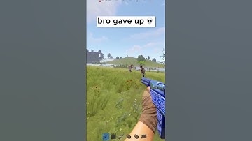 Bro gave up 💀 #rust #shorts