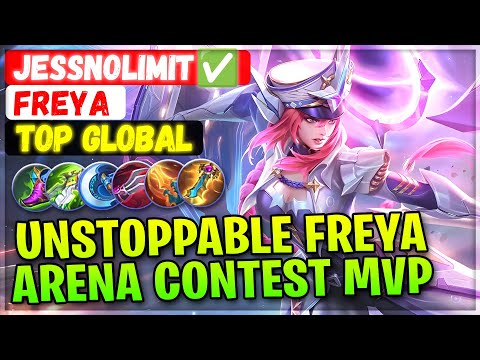 Unstoppable Freya Arena Contest MVP [ Top Global Freya ] JessNoLimit✅ - Mobile Legends Emblem Build @MobileMobaYT