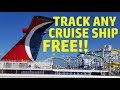 Track Any Cruise Ship FREE from Anywhere