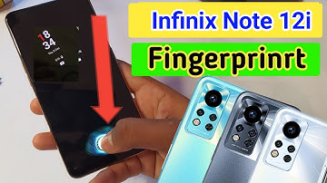 Infinix note 12i in display fingerprint setting/Infinix note 12i fingerprint screen lock/fingerprint