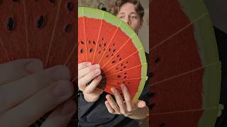 🍉 3D Printed Watermelon Hand Fan looks like REAL! #3dprinting #satisfying #aesthetic
