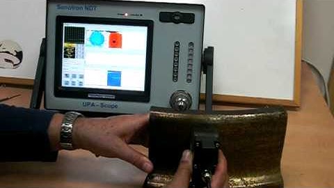 Sonotron - Isonic 2009 Phased Array - Rail Wheel Sample Test #2