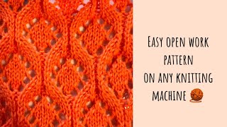 ❣️Ажурный узор на вязальной машине 🧶 Easy knitting machine pattern 🔥