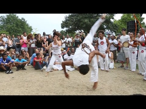 Half-dance, half-combat, this is the beauty of the Brazilian capoeira