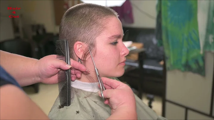 2022-52 Andrea preview - long hair buzzed to buzzcut