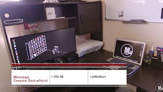 A Long But Most Complete Review Of Mainstays Computer Desk With Hutch From WalMart!...