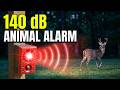 Best Solar Motion Sensor Alarm for Animals &amp; Intruders (Dog Barking + Gunshot Sound Protection)