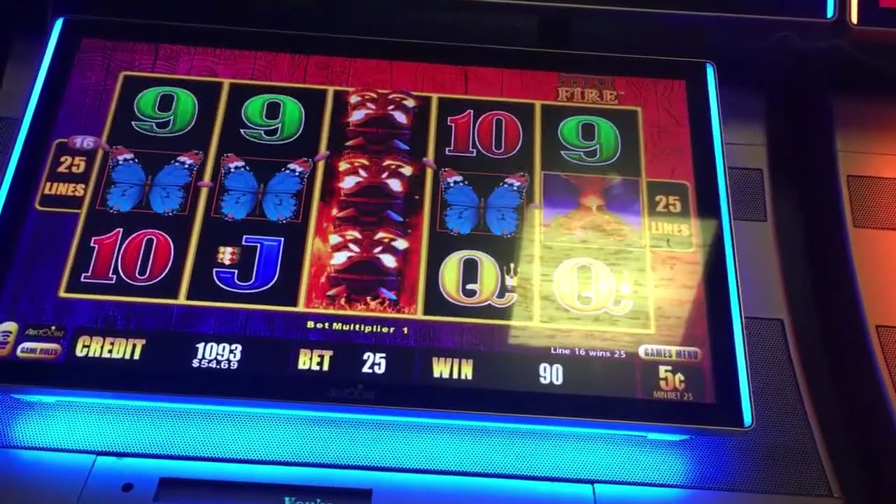 Live play on lightning link tiki fire slot machine YouTube