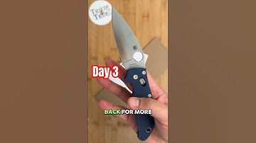 Day 3️⃣: Edge Retention Testing - Spyderco Manix 2 Spy27 #triedandtrueedc #testing #spydercoknives