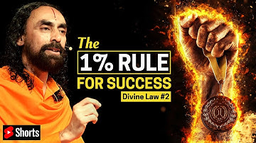 The 1% Rule For Success - Students & Youth| Divine Law #2 | Swami Mukundananda #Shorts