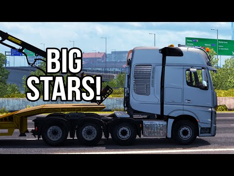 Euro Truck Simulator 2 Big Stars – Mercedes-Benz Actros SLT Ağır Nakliye