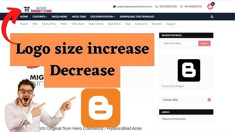 How to increase logo size in blogger | Blogger ke logo ka size Kaise badhaye