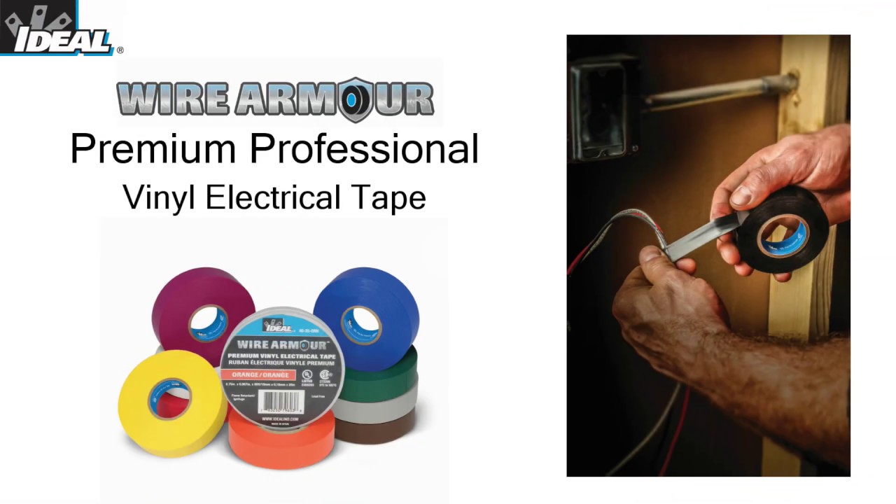 Wire Armour™ Premium Professional Vinyl Electrical Tape YouTube