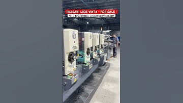 IWASAKI LETTERPRESS LR-25VMT4 LABEL PRINTING MACHINE WITH FLATBED DIE CUTTING | KAMATCHI MACHINERY