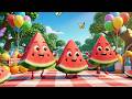 Watermelon Song for Kids 🍉 | Watermelon in Picnic Basket | Fun Nursery Rhymes &amp; Baby Songs