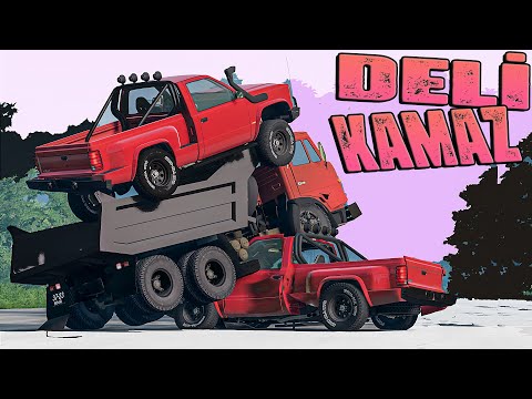 Müharibədən Təxliyyə 8  Kamaz İlə Qəzalar Əsəbi Baba | Maşın Oyunları | BeamNG.Driver #malikbedelov