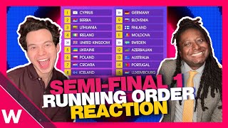Eurovision 2024: Semi-Final 1 Running Order (Reaction & Analysis)