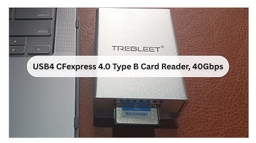Trebleet USB4 CFexpress 4.0 Type B Card Reader, 40Gbps