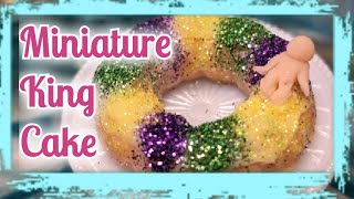 DIY Miniature Mardi Gras Foods King Cake Bananas Foster &amp; Shrimp Gumbo #miniverse Remix