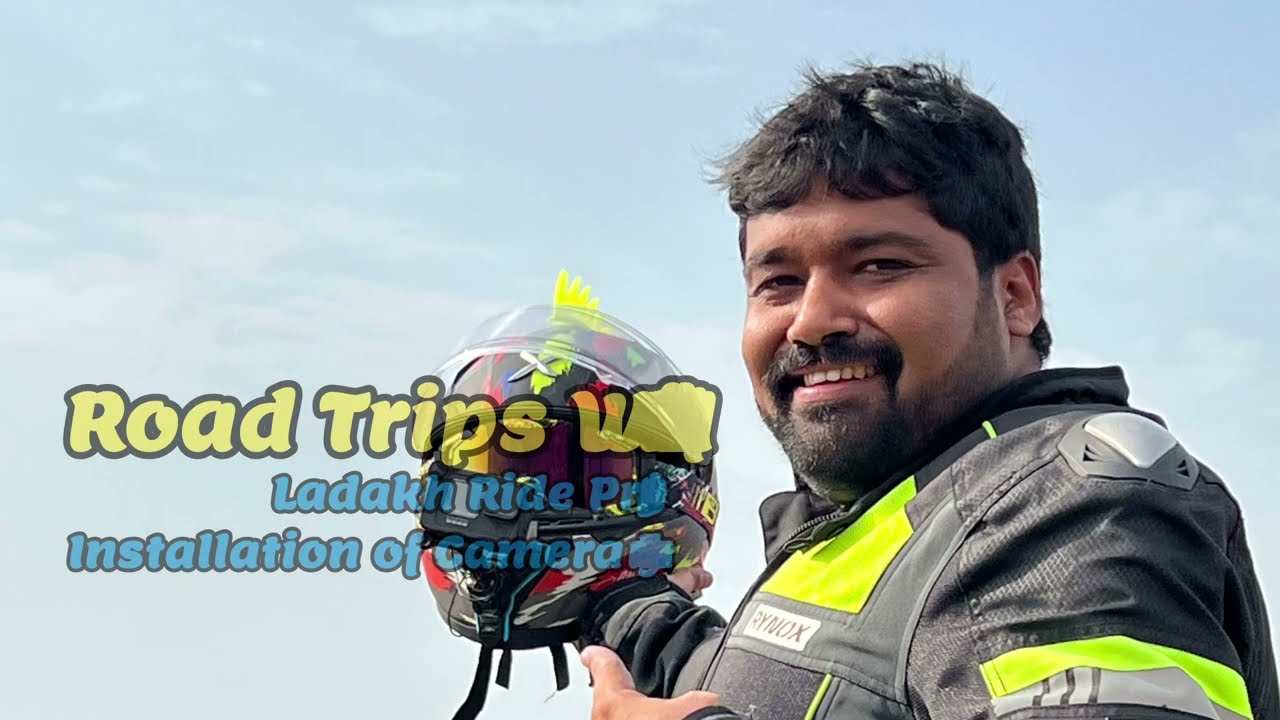 Ladakh Ride Preparation 5, Installation of Camera Mount on Helmet, How