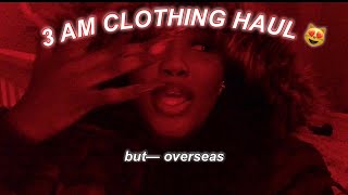 clothing haul but in London