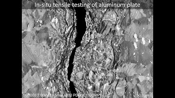 [Materials] In situ tensile testing of aluminum plate