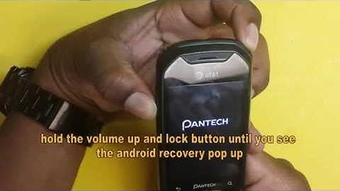 Pantech Crossover - hard reset